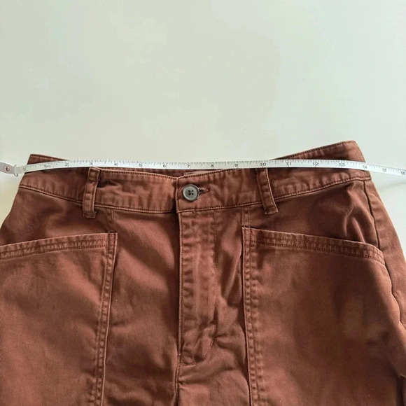 Universal Thread-Women’s HighRise Barrel Leg Cropped Pants-Brown-Relaxed- Size 6 - Picture 9 of 11